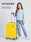 KfK-04-XS Чемодан пластиковый желтый XS