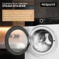 Узкая стиральная машина Hotpoint (6кг), 16 программ, функция обработки паром, быстрая стирка
