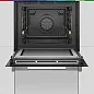 Духовой шкаф с функцией СВЧ Bosch HMG776NB1, пиролитическая очистка, телескопические направляющие, термощуп, SoftClose