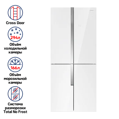 Холодильник с инвертором MAUNFELD MFF182NFW