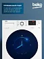 Стиральная машина BEKO, инверторный мотор, обработка паром, 8 кг, 1200 об/мин, 15 программ, быстрая стирка 14 мин, белая