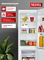 Холодильник Vestel 268 л, A+, Less Frost, подсветка, перенавешиваемые двери