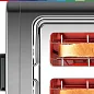 Тостер Bosch TAT5P425, функция подогрева, механическое управление, High Lift, серый