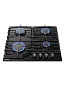 Варочная панель газовая Gressel U60H40S088, WOK, закалённое стекло, автоподжиг, 7500 Вт, чугунные решётки