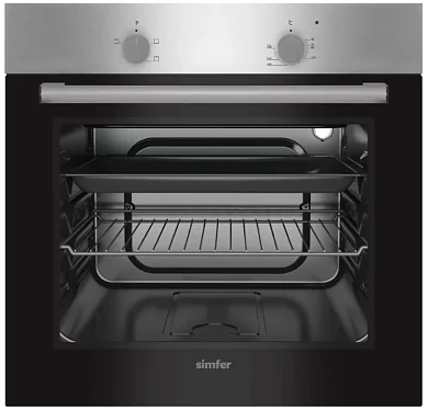 Электрический духовой шкаф Simfer B6EM04000, 3 режима, верхний и нижний нагрев