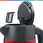 Чайник Bosch TWK4P434, 1.7 л, красный, нержавеющая сталь, мощность 2400 Вт, автоматическое отключение