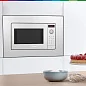 Микроволновая печь встраиваемая Bosch BEL653MW3, 25 литров, гриль, автоматическая разморозка, дисплей, белая