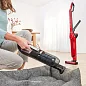 Вертикальный беспроводной пылесос Bosch, сухая уборка, циклоническая система, 3 насадки, 600 Вт, красный