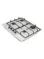 Газовая варочная панель CARINO CH60V41W517 60 см, газ-контроль, эмалированная сталь, автоматический розжиг