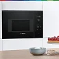 Микроволновая печь встраиваемая Bosch Serie 6, 20 л, 800 Вт, автоматическая разморозка, дисплей, черная