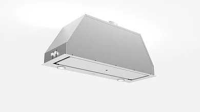 Кухонная вытяжка полностью встраиваемая DeLonghi COSETTA 825 BB, 3 скорости, белое стекло + эмалированный металл, 80 см