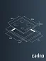 Газовая варочная панель CARINO CH60Q40B401 60 см, автоматический розжиг, эмалированные решетки