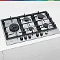 Варочная панель газовая Bosch PCS7A5M90, конфорок - 5 шт, электроподжиг, газ-контроль, серебристый