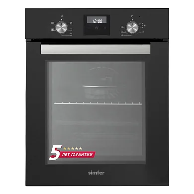 Электрический духовой шкаф Simfer B4EB56555 (5 режимов работы, конвекция, утапливаемые переключатели)