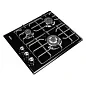Газовая варочная поверхность Simfer H45V35B571 (решетки LAMA, газ-контроль, WOK-конфорка, черная)