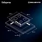 Встраиваемая панель газовая 60 см Delvento V60V40B088