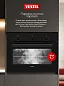Компактный встраиваемый духовой шкаф Vestel 60 см, 50 л, 10 режимов, 3D конвекция, двойной гриль, режим Пицца, размораживание, паровая очистка Vapclean, механический таймер