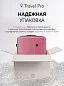 Чемодан на колесах ABS пластик, средний М, розовый DPKP-08-M