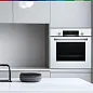 Духовой шкаф Bosch HBF534EW0Q. телескопические направляющие, утапливаемые переключатели, каталитическая очистка, 66 литр