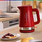 Чайник Bosch TWK4M224, 1.7 л, закрытая спираль, нержавеющая сталь, 2400 Вт, красный