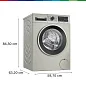 Стиральная машина Bosch WGA2440XME с фронтальной загрузкой, 9 кг, 14 программ, серебристый