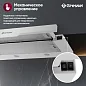Встраиваемая вытяжка Gressel RGR7761W 60 см (телескопическая), LED подсветка, 2 скорости, режим рециркуляции, механическое управление, белая