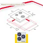 Газовая варочная поверхность Simfer H45N35W571 (газ-контроль, WOK конфорка, белое стекло)