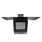 Наклонная стеклянная кухонная вытяжка DeLonghi Arco 908 NB, 90 см, черная