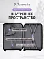 KFKSS23-05-XS Чемодан пластиковый сиреневый KFK размер XS