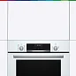 Духовой шкаф Bosch HIJ517YW0R, приготовление на пару, телескопические направляющие, доводчик двери, AutoPilot, 66 литров