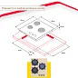 Газовая варочная поверхность Simfer H45N35J571 (газ-контроль, WOK конфорка, бежевое стекло)