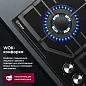 Газовая варочная панель GRESSEL U60V41B011 60 см, эмалированная сталь, WOK-конфорка, автоматический розжиг, газ-контроль, чугунные решетки