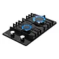 Газовая варочная панель GRESSEL U30V20B001 30 см, эмалированная сталь, автоматический розжиг, газ-контроль, чугунные решетки