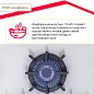 Газовая варочная поверхность Simfer H45N35W571 (газ-контроль, WOK конфорка, белое стекло)