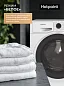 Стиральная машина автомат узкая Hotpoint, инверторный мотор, обработка паром, 42,5 см, 6 кг, быстрая стирка 30 мин