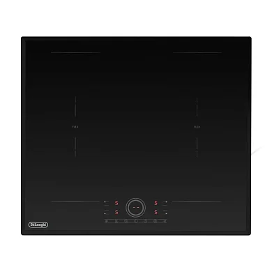 Индукционная варочная панель DeLonghi ELETTRA 4B2P CR, независимая, FlexZone, стеклокерамика, черная