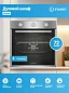 Электрический духовой шкаф INDESIT (60см), 6 режимов, гриль + конвекция, таймер, тройное стекло, нержавеющая сталь