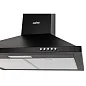 Настенная вытяжка CARINO C8663SM 60см, 3 скорости, механическое управление, подсветка, режим рециркуляции, черная