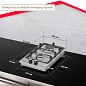 Газовая варочная панель Simfer H30V20M516, с газ-контролем, чугунные решетки, автоподжиг