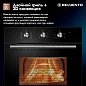 Встраиваемый духовой шкаф 60 см DELVENTO V6ES17001, 60л, двойной гриль+ 3D конвекция, двойное стекло
