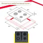 Газовая варочная поверхность Simfer H60H41G570 (газ-контроль, WOK конфорка, чугунные решетки, серое стекло)