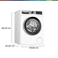 Стиральная машина Bosch WGA25400ME, 10 кг, инверторный двигатель, автовзвешивание, легкая глажка, дозагрузка белья
