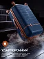  Чемодан на колесах M, полипропилен, съемные колеса, TSA замок, темно-синий