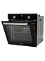 Встраиваемый духовой шкаф GRESSEL U6EB58200 60 см, 82л, XXL, 8 режимов, Конвекция, Двойное стекло, Активное охлаждение корпуса, черный