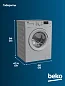 Стиральная машина Beko (6кг), 15 программ, Hi-Tech с защитой от накипи, Функция удаления шерсти.