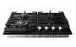 Газовая варочная панель GRESSEL U60V41B011 60 см, эмалированная сталь, WOK-конфорка, автоматический розжиг, газ-контроль, чугунные решетки