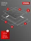 Варочная панель 60см Vestel HVV604B0, 6000Вт, блокировка от детей, BOOST, таймер, стеклокерамика, черный 