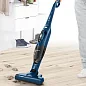 Пылесос вертикальный аккумуляторный BOSCH BCHF2MX20, работа от АКБ max - 44 мин, синий