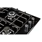 Газовая варочная поверхность Simfer H45V35B571 (решетки LAMA, газ-контроль, WOK-конфорка, черная)