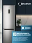 Холодильник с морозильником Indesit, Total No Frost, быстрая заморозка, 325л, серебристый